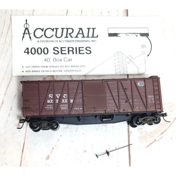 Accurail N.Y.C O.B Box Steel Ends Model Train #4209 - 40' Collectible Assembled - Picture 1 of 15